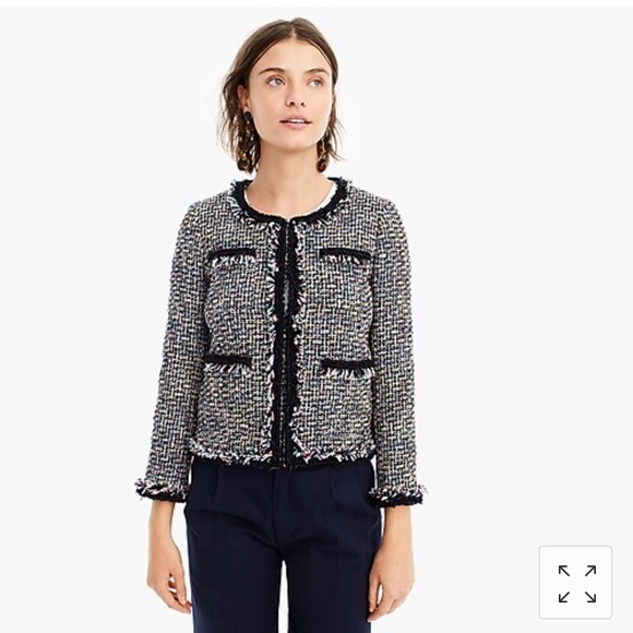 J Crew metallic tweed jacket , size 16, NWT - Picture 2 of 6